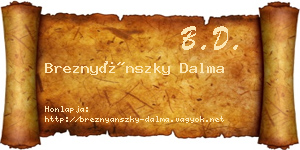 Breznyánszky Dalma névjegykártya